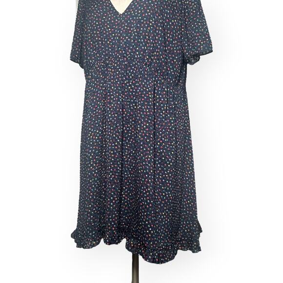 MADEWELL Sugar Dot Dress Flutter Sleeve Ruffle Hem Sundress Coquette Whimsical - Picture 6 of 13